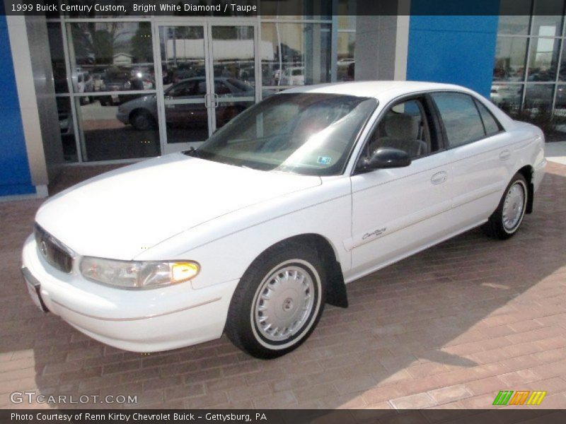 Bright White Diamond / Taupe 1999 Buick Century Custom