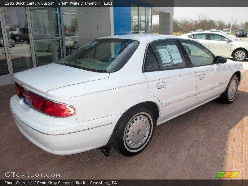 Bright White Diamond / Taupe 1999 Buick Century Custom