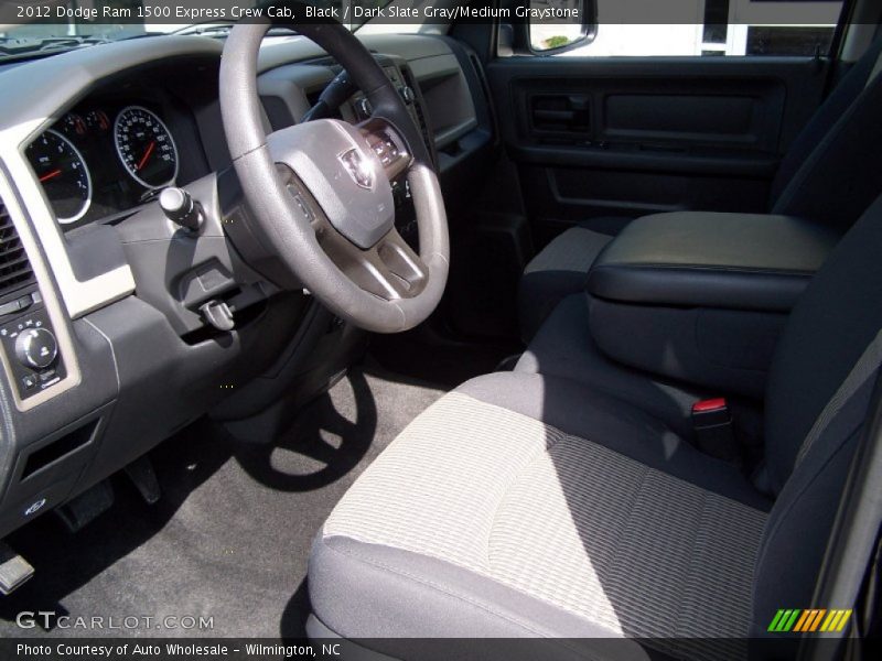 Black / Dark Slate Gray/Medium Graystone 2012 Dodge Ram 1500 Express Crew Cab