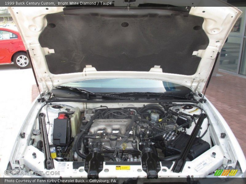 Bright White Diamond / Taupe 1999 Buick Century Custom