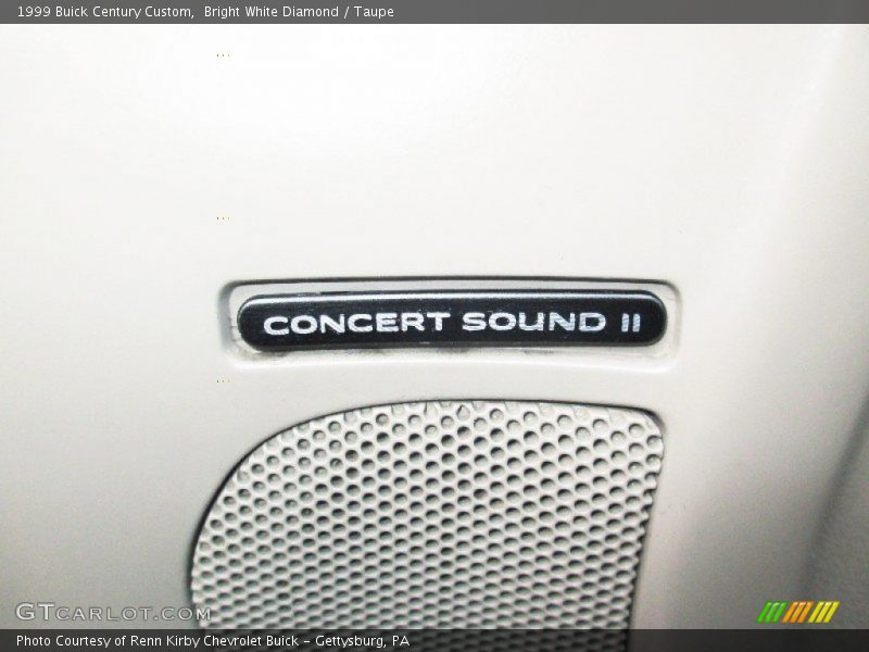 Bright White Diamond / Taupe 1999 Buick Century Custom