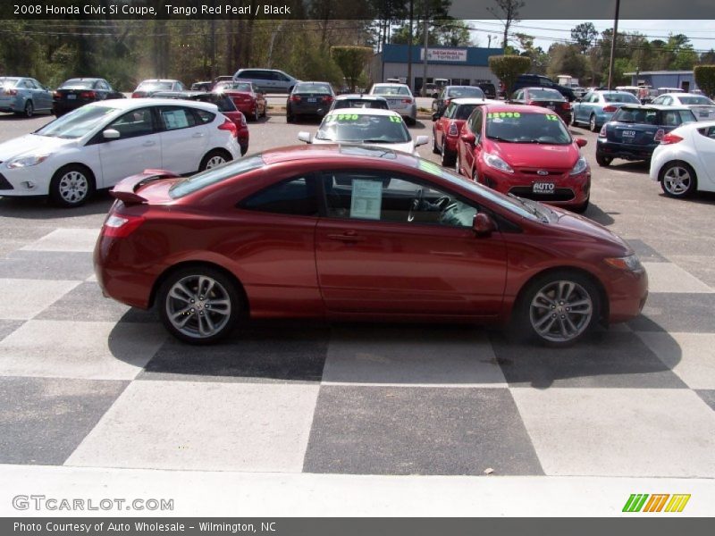 Tango Red Pearl / Black 2008 Honda Civic Si Coupe
