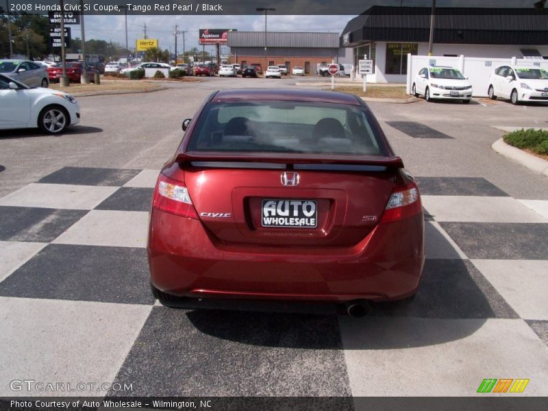 Tango Red Pearl / Black 2008 Honda Civic Si Coupe