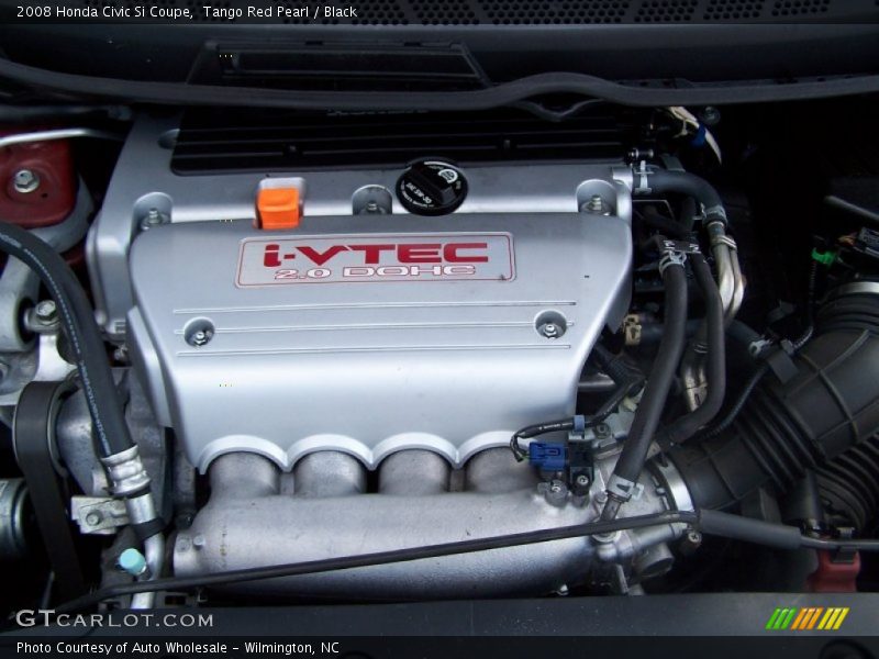 Tango Red Pearl / Black 2008 Honda Civic Si Coupe