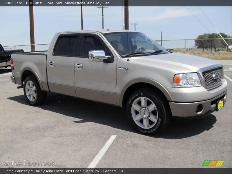 Smokestone Metallic / Tan 2006 Ford F150 Lariat SuperCrew