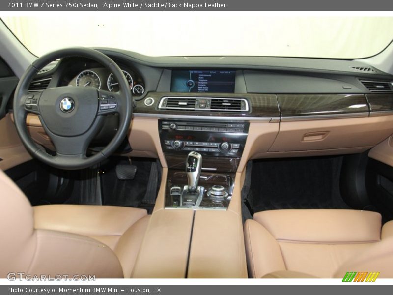 Alpine White / Saddle/Black Nappa Leather 2011 BMW 7 Series 750i Sedan
