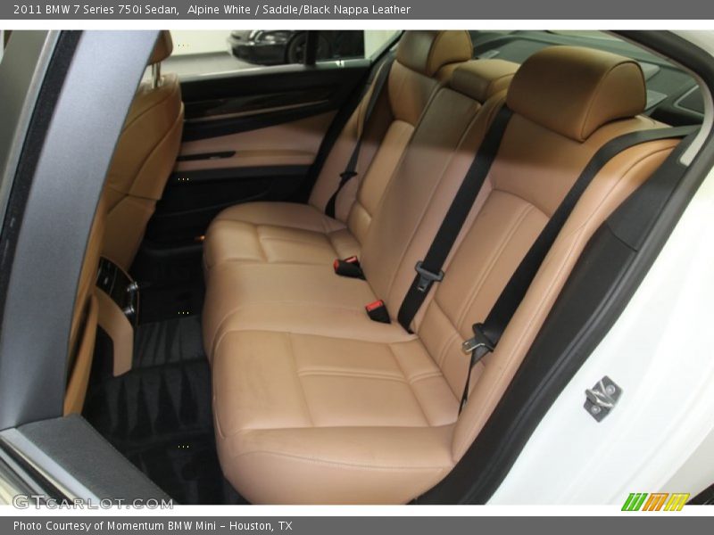 Alpine White / Saddle/Black Nappa Leather 2011 BMW 7 Series 750i Sedan