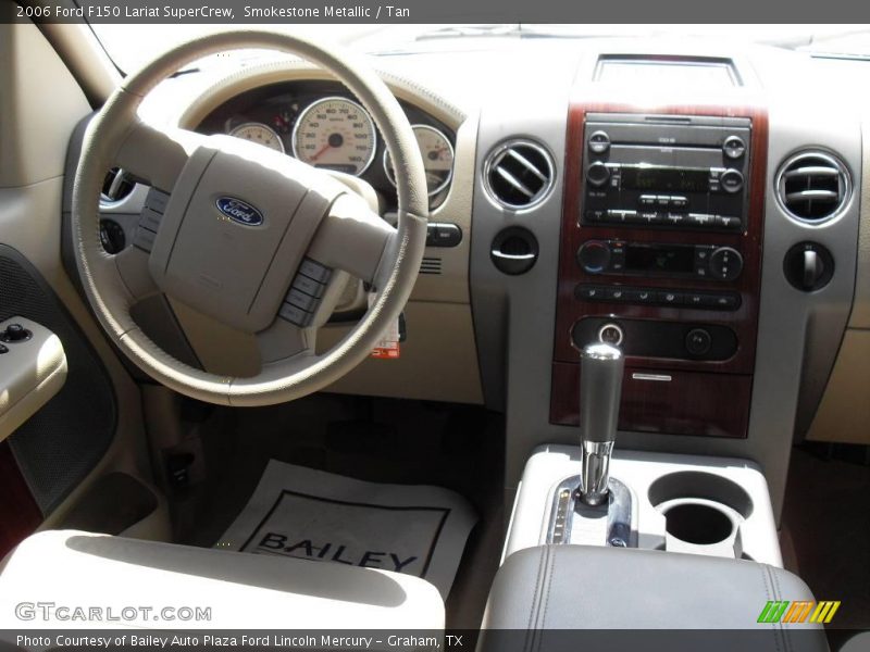 Smokestone Metallic / Tan 2006 Ford F150 Lariat SuperCrew