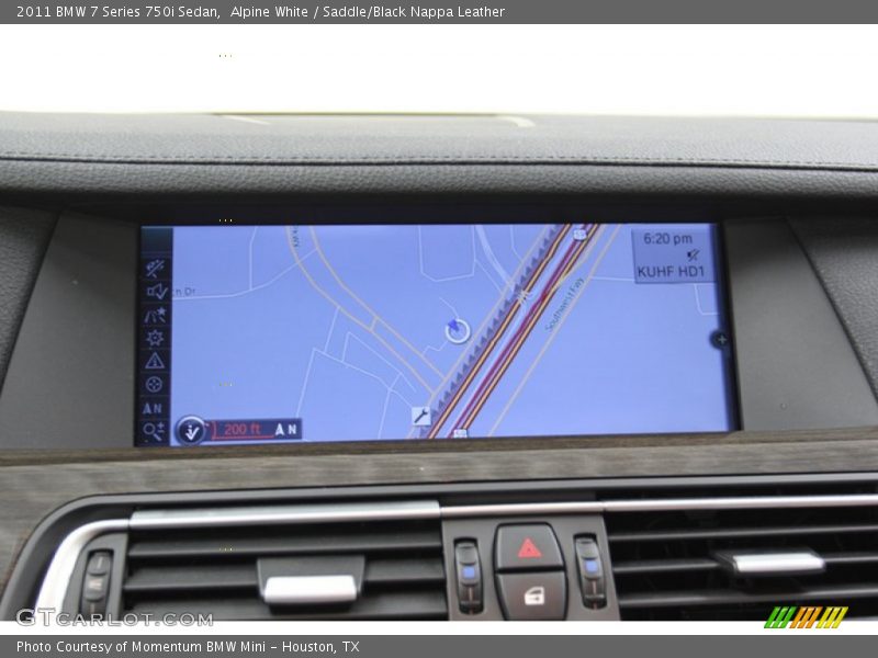Alpine White / Saddle/Black Nappa Leather 2011 BMW 7 Series 750i Sedan