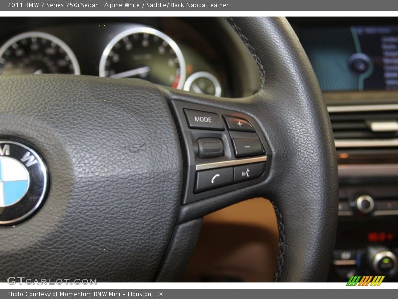 Alpine White / Saddle/Black Nappa Leather 2011 BMW 7 Series 750i Sedan