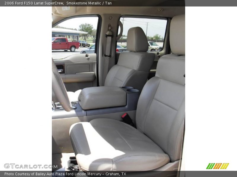 Smokestone Metallic / Tan 2006 Ford F150 Lariat SuperCrew