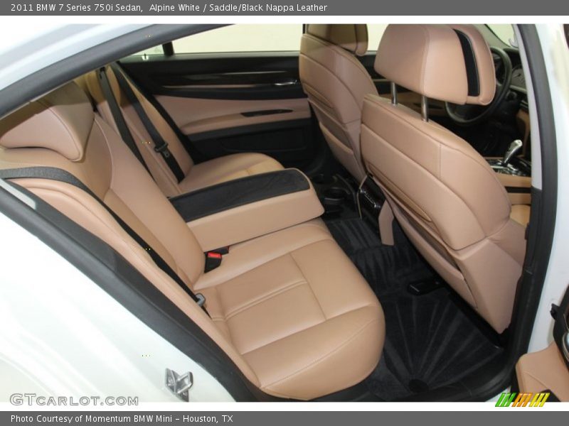 Alpine White / Saddle/Black Nappa Leather 2011 BMW 7 Series 750i Sedan