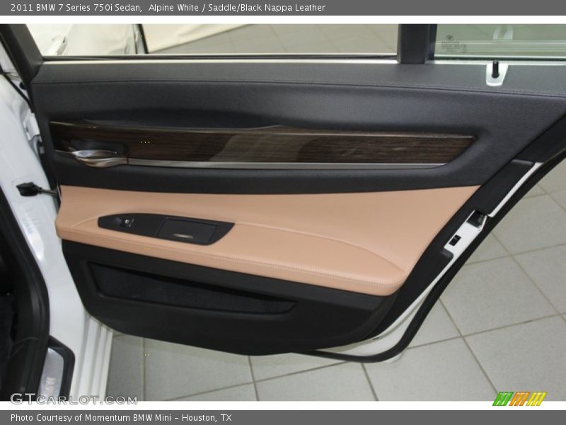 Alpine White / Saddle/Black Nappa Leather 2011 BMW 7 Series 750i Sedan