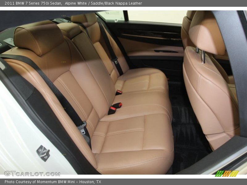 Alpine White / Saddle/Black Nappa Leather 2011 BMW 7 Series 750i Sedan