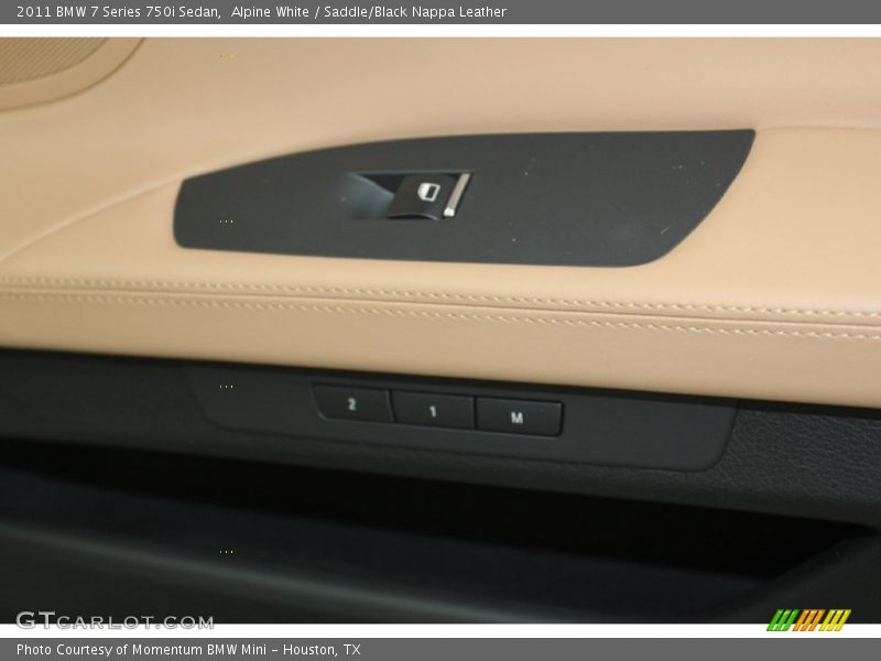 Alpine White / Saddle/Black Nappa Leather 2011 BMW 7 Series 750i Sedan