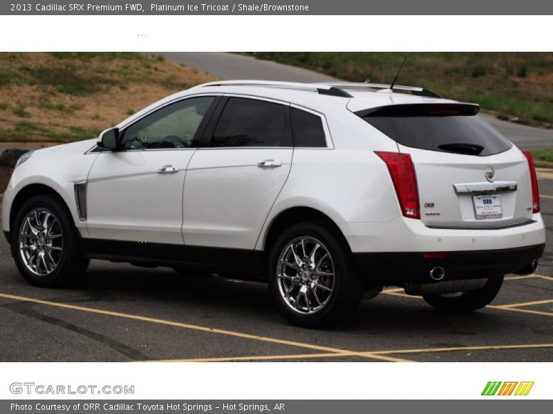 Platinum Ice Tricoat / Shale/Brownstone 2013 Cadillac SRX Premium FWD