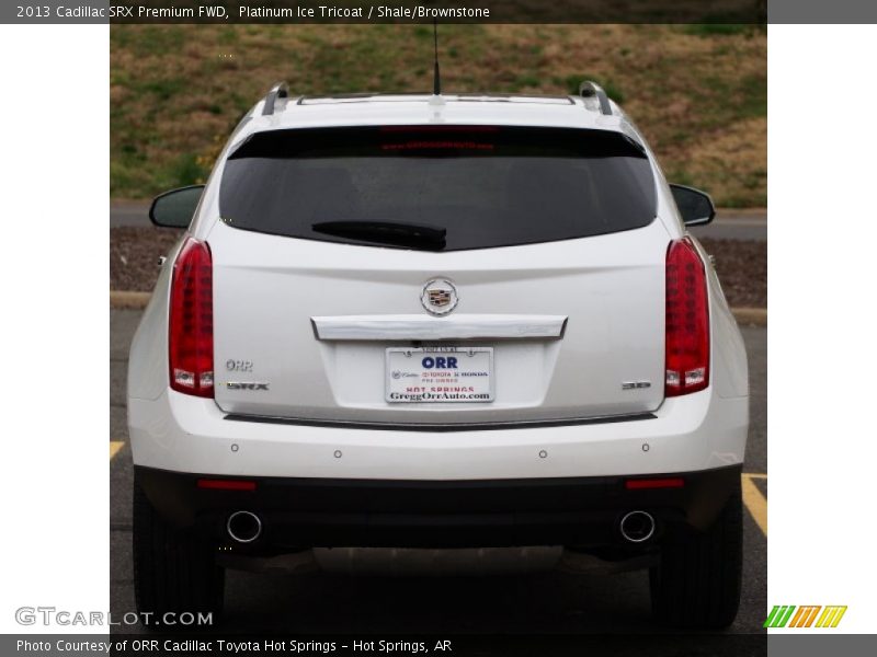 Platinum Ice Tricoat / Shale/Brownstone 2013 Cadillac SRX Premium FWD