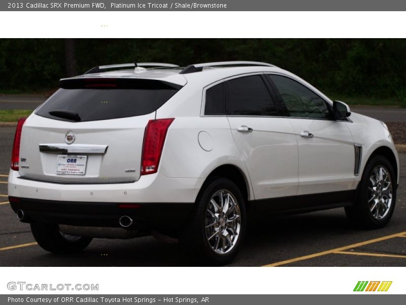 Platinum Ice Tricoat / Shale/Brownstone 2013 Cadillac SRX Premium FWD