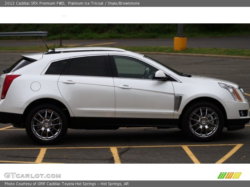 Platinum Ice Tricoat / Shale/Brownstone 2013 Cadillac SRX Premium FWD