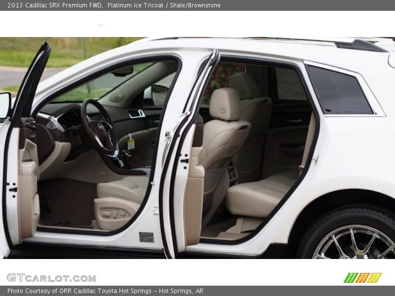 Platinum Ice Tricoat / Shale/Brownstone 2013 Cadillac SRX Premium FWD
