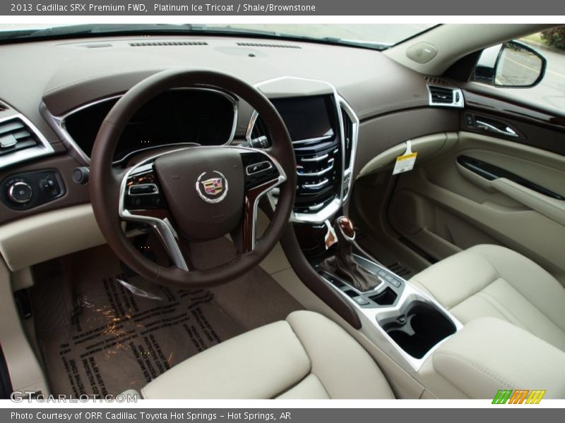 Platinum Ice Tricoat / Shale/Brownstone 2013 Cadillac SRX Premium FWD