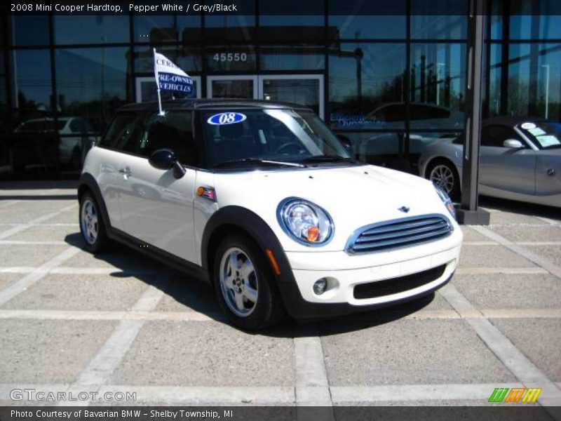 Pepper White / Grey/Black 2008 Mini Cooper Hardtop