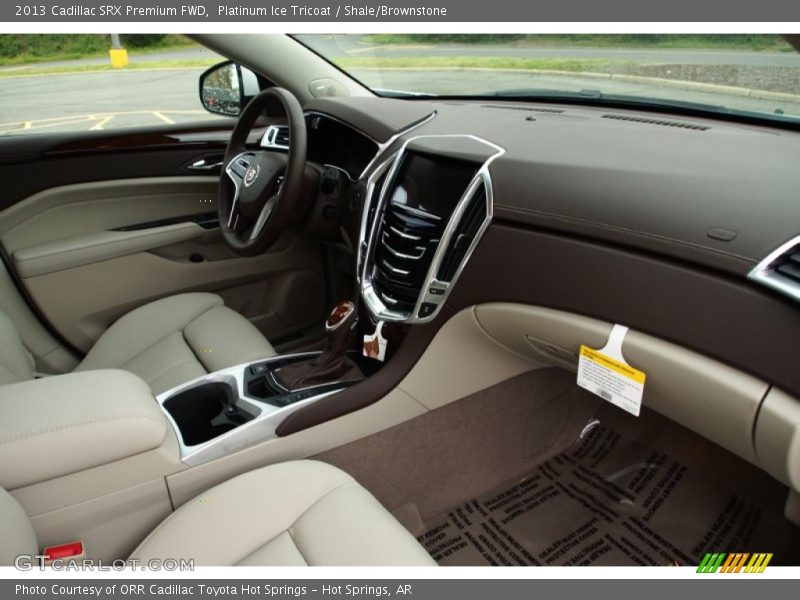 Platinum Ice Tricoat / Shale/Brownstone 2013 Cadillac SRX Premium FWD