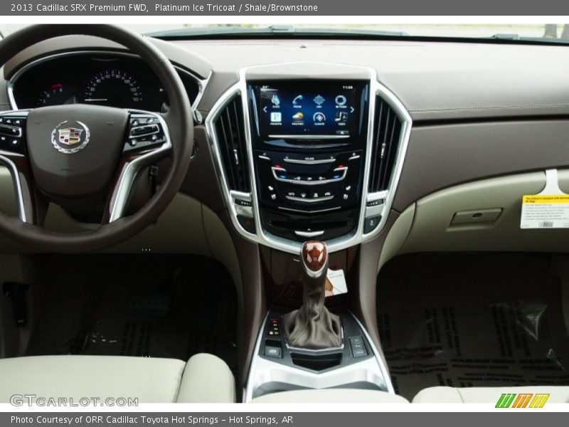 Platinum Ice Tricoat / Shale/Brownstone 2013 Cadillac SRX Premium FWD