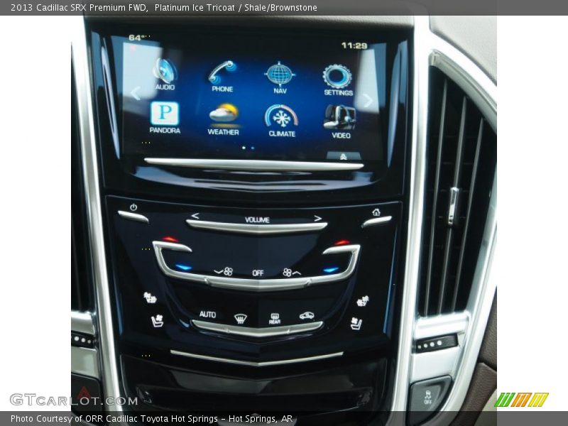 Platinum Ice Tricoat / Shale/Brownstone 2013 Cadillac SRX Premium FWD
