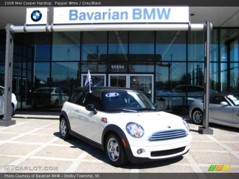 Pepper White / Grey/Black 2008 Mini Cooper Hardtop