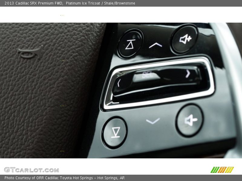 Platinum Ice Tricoat / Shale/Brownstone 2013 Cadillac SRX Premium FWD