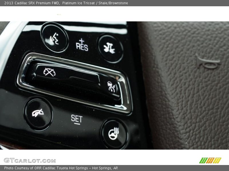 Platinum Ice Tricoat / Shale/Brownstone 2013 Cadillac SRX Premium FWD