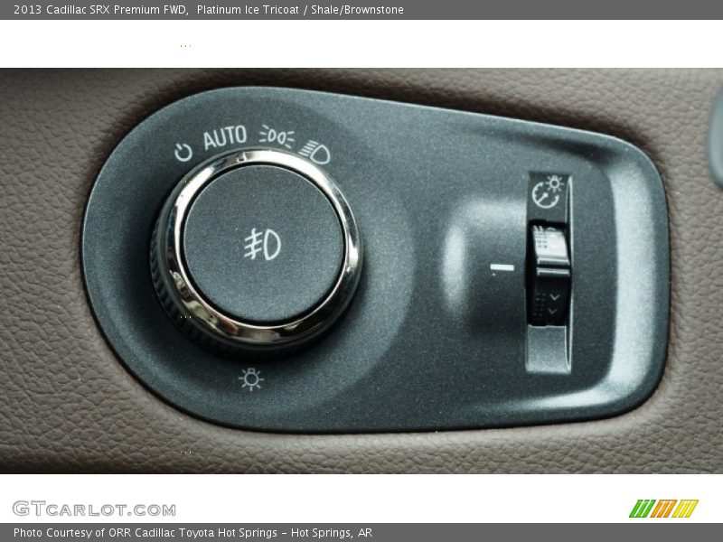 Platinum Ice Tricoat / Shale/Brownstone 2013 Cadillac SRX Premium FWD