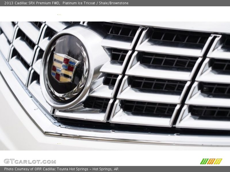 Platinum Ice Tricoat / Shale/Brownstone 2013 Cadillac SRX Premium FWD