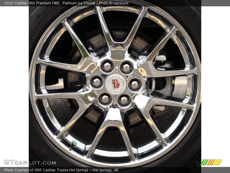 Platinum Ice Tricoat / Shale/Brownstone 2013 Cadillac SRX Premium FWD