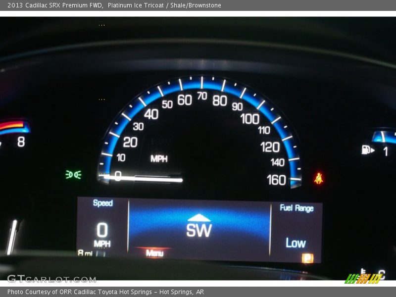 Platinum Ice Tricoat / Shale/Brownstone 2013 Cadillac SRX Premium FWD