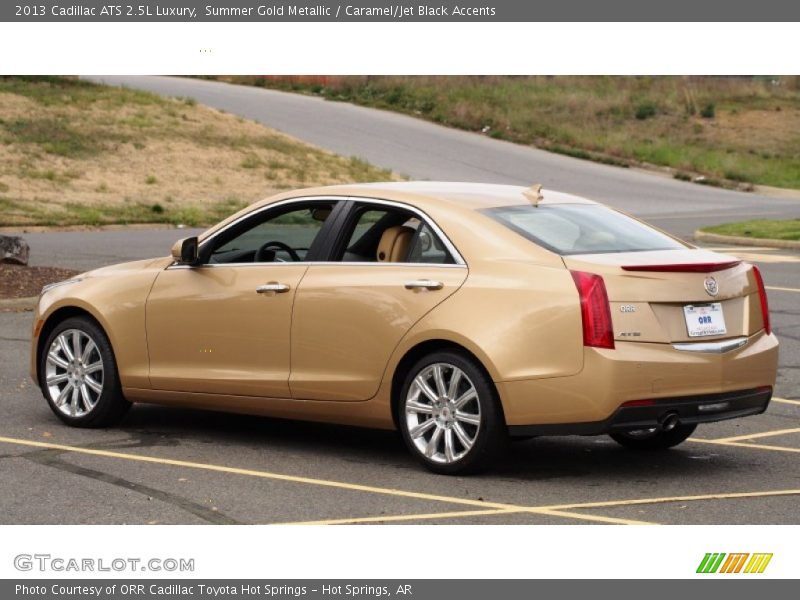 Summer Gold Metallic / Caramel/Jet Black Accents 2013 Cadillac ATS 2.5L Luxury