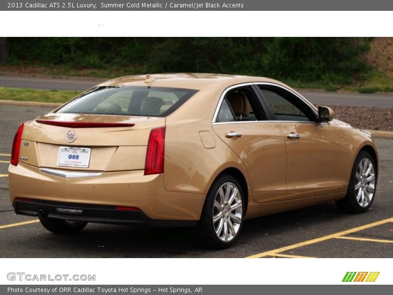 Summer Gold Metallic / Caramel/Jet Black Accents 2013 Cadillac ATS 2.5L Luxury