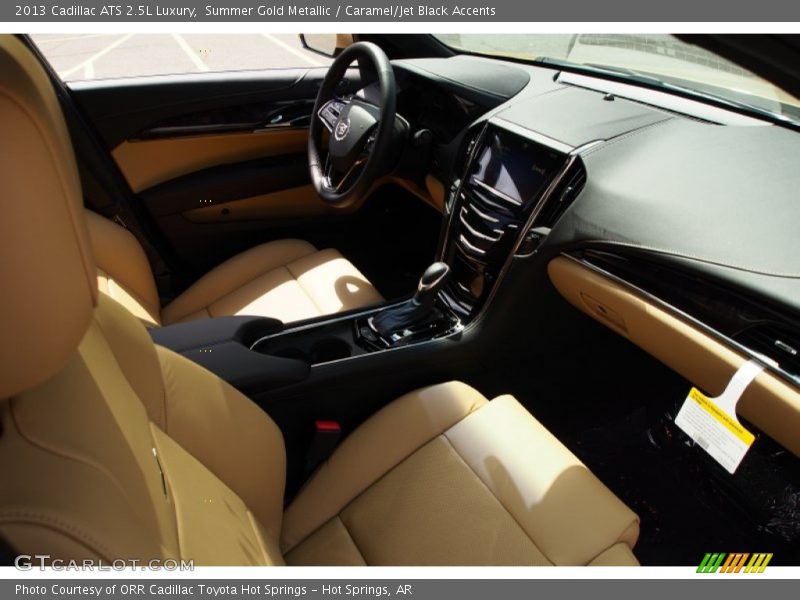 Summer Gold Metallic / Caramel/Jet Black Accents 2013 Cadillac ATS 2.5L Luxury