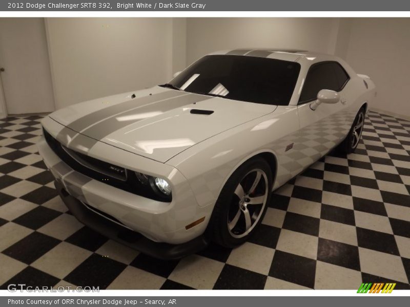 Bright White / Dark Slate Gray 2012 Dodge Challenger SRT8 392