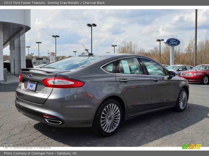 Sterling Gray Metallic / Charcoal Black 2013 Ford Fusion Titanium