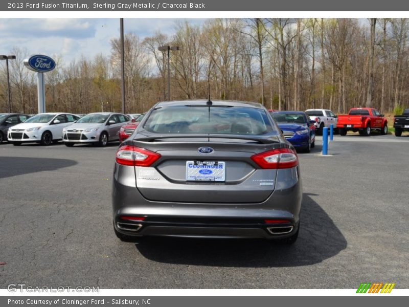 Sterling Gray Metallic / Charcoal Black 2013 Ford Fusion Titanium