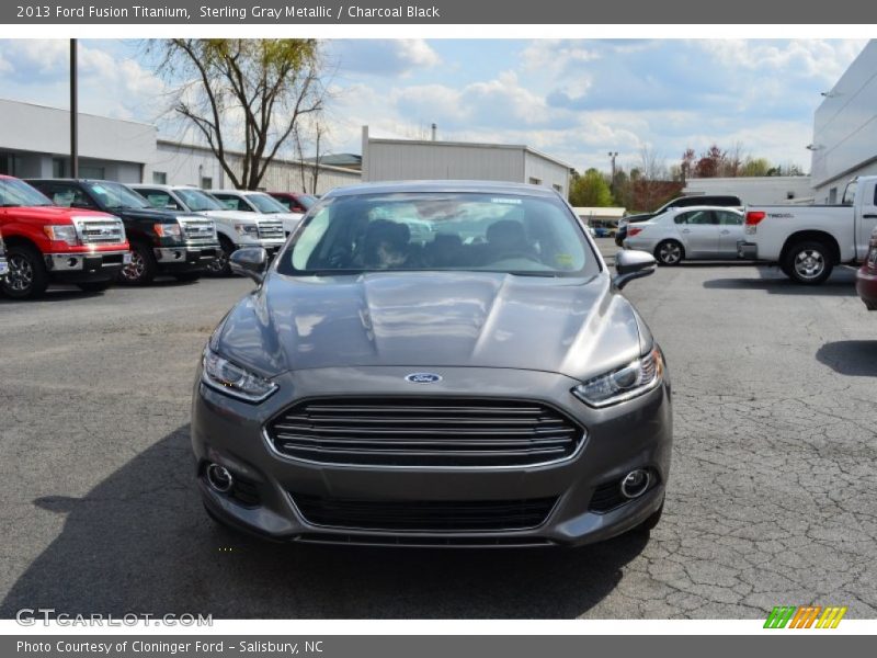 Sterling Gray Metallic / Charcoal Black 2013 Ford Fusion Titanium