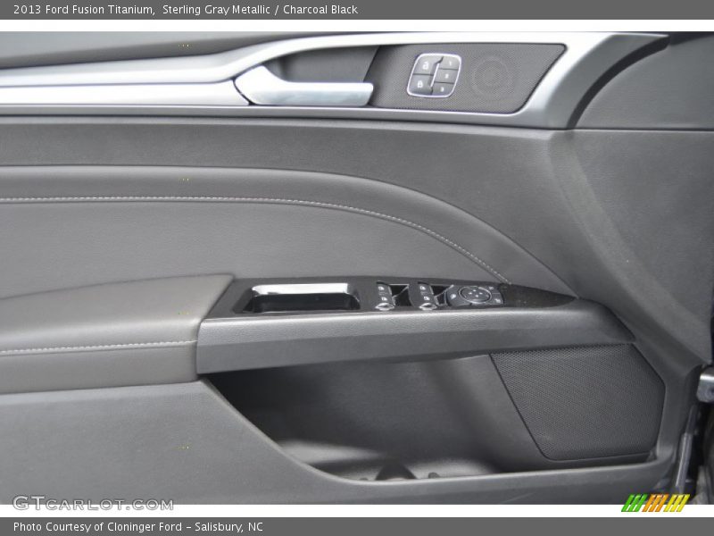 Sterling Gray Metallic / Charcoal Black 2013 Ford Fusion Titanium