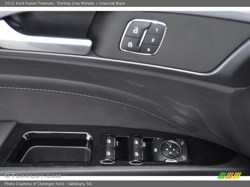 Sterling Gray Metallic / Charcoal Black 2013 Ford Fusion Titanium
