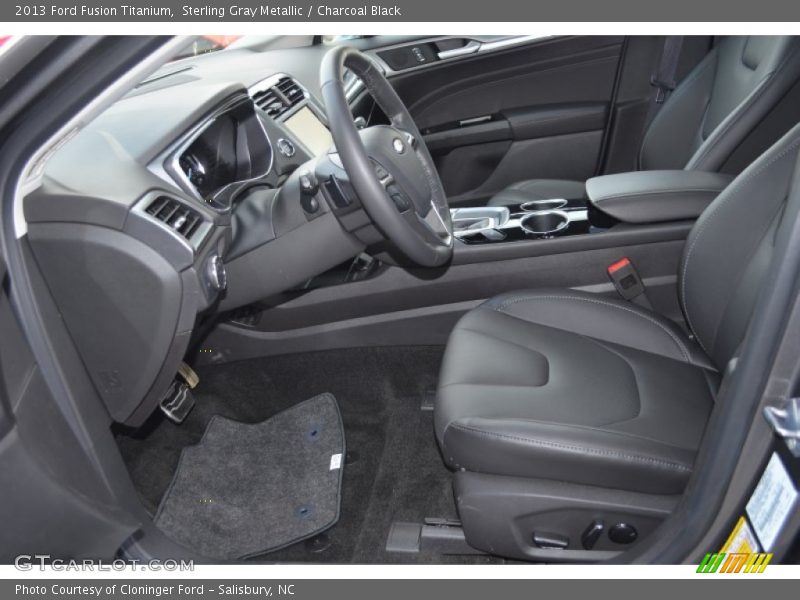 Sterling Gray Metallic / Charcoal Black 2013 Ford Fusion Titanium