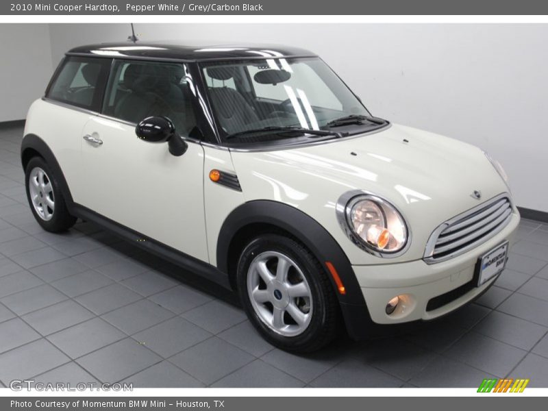 Pepper White / Grey/Carbon Black 2010 Mini Cooper Hardtop