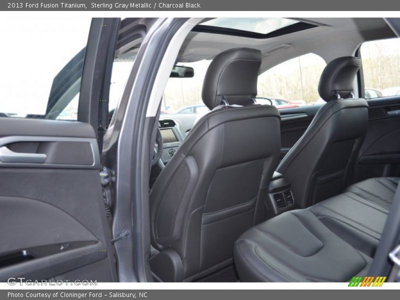 Sterling Gray Metallic / Charcoal Black 2013 Ford Fusion Titanium