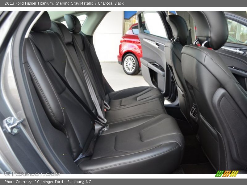 Sterling Gray Metallic / Charcoal Black 2013 Ford Fusion Titanium