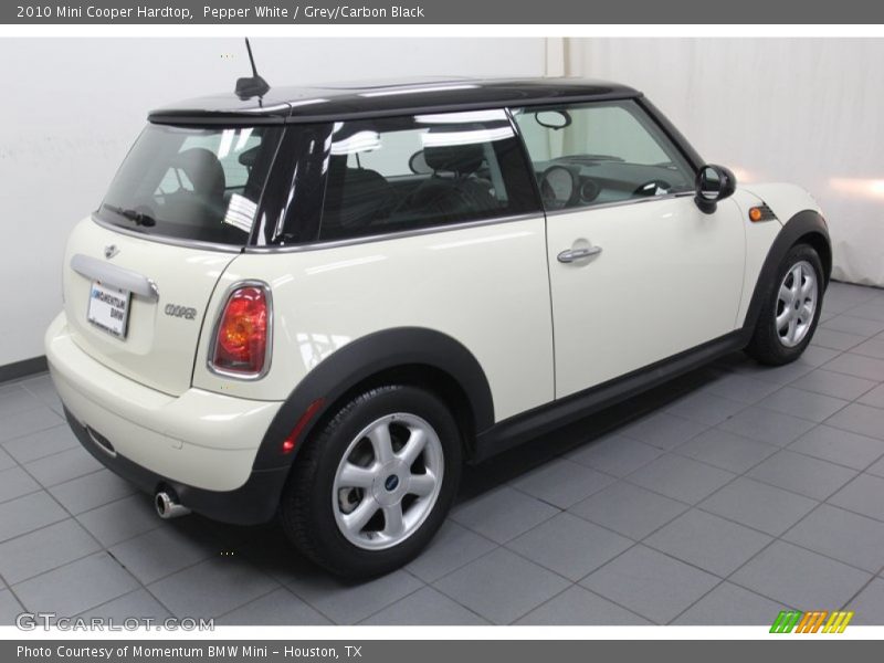 Pepper White / Grey/Carbon Black 2010 Mini Cooper Hardtop